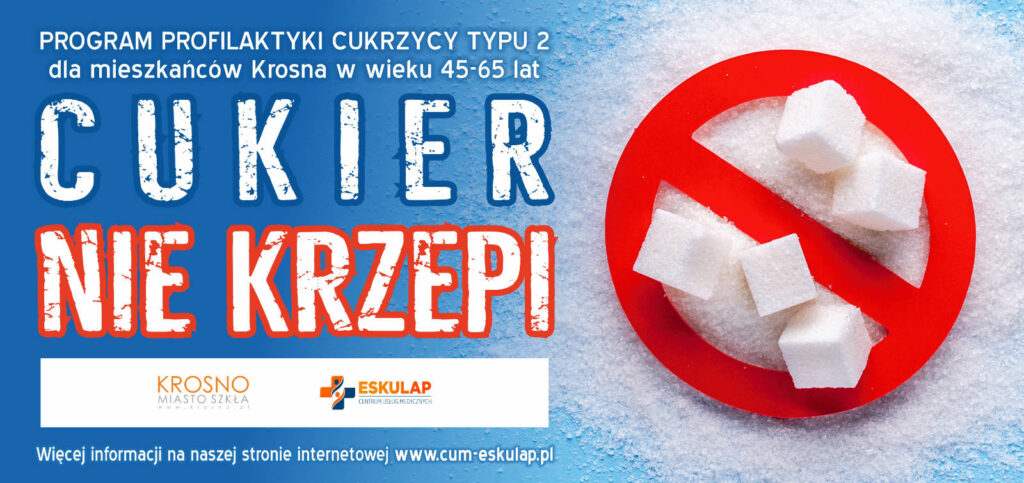 Plakat programu profilaktyki cukrzycy typu drugiego