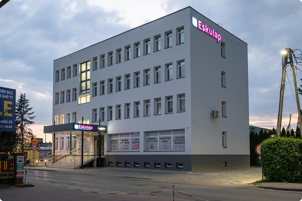 Zdjęcie przedstawia Budynek Eskulap po generalnym remoncie